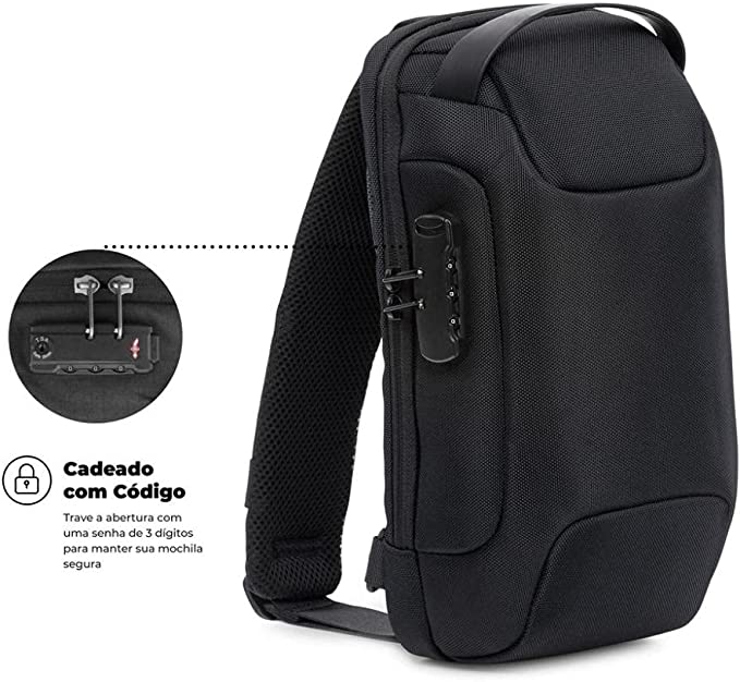 Mochila Transversal de Ombro Locker Gshield Mochila Transversal de Ombro Locker Gshield