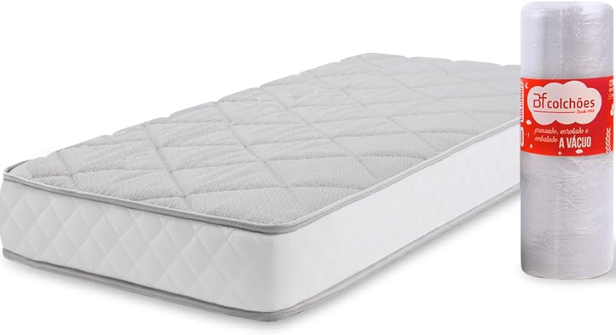 Colchão Solteiro Espuma D33 A Vácuo BF Colchões Colchão Solteiro Espuma D33 A Vácuo BF Colchões