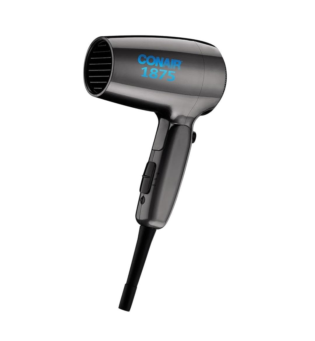 Conair 1875 Watt Compact dupla voltagem Viagem Secador de cabelo com cabo dobrável Conair 1875 Watt Compact dupla voltagem Viagem Secador de cabelo com cabo dobrável