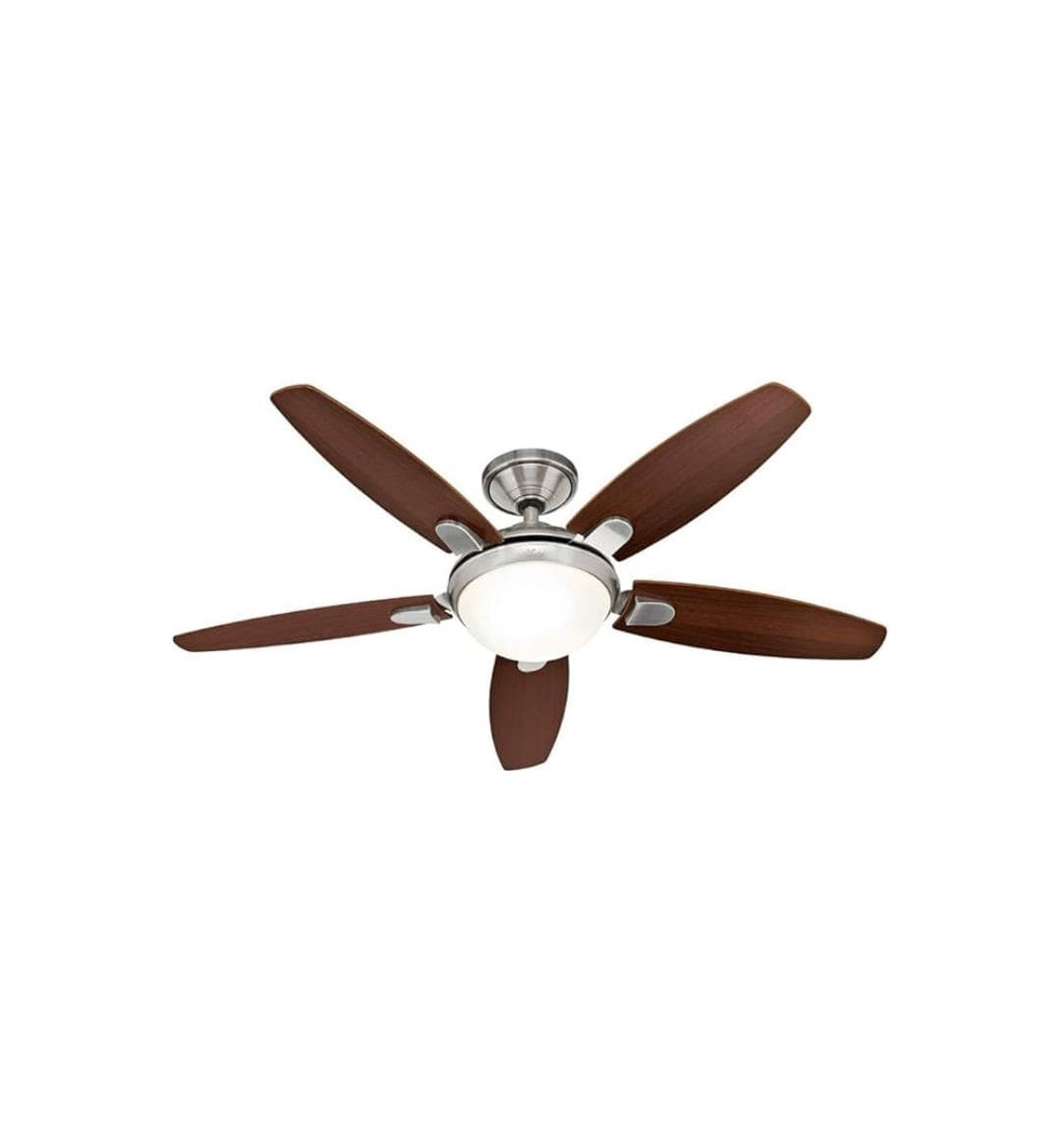 Ventilador de Teto Hunter Fan Contempo Níquel 5 pás com luminária Ventilador de Teto Hunter Fan Contempo Níquel 5 pás com luminária
