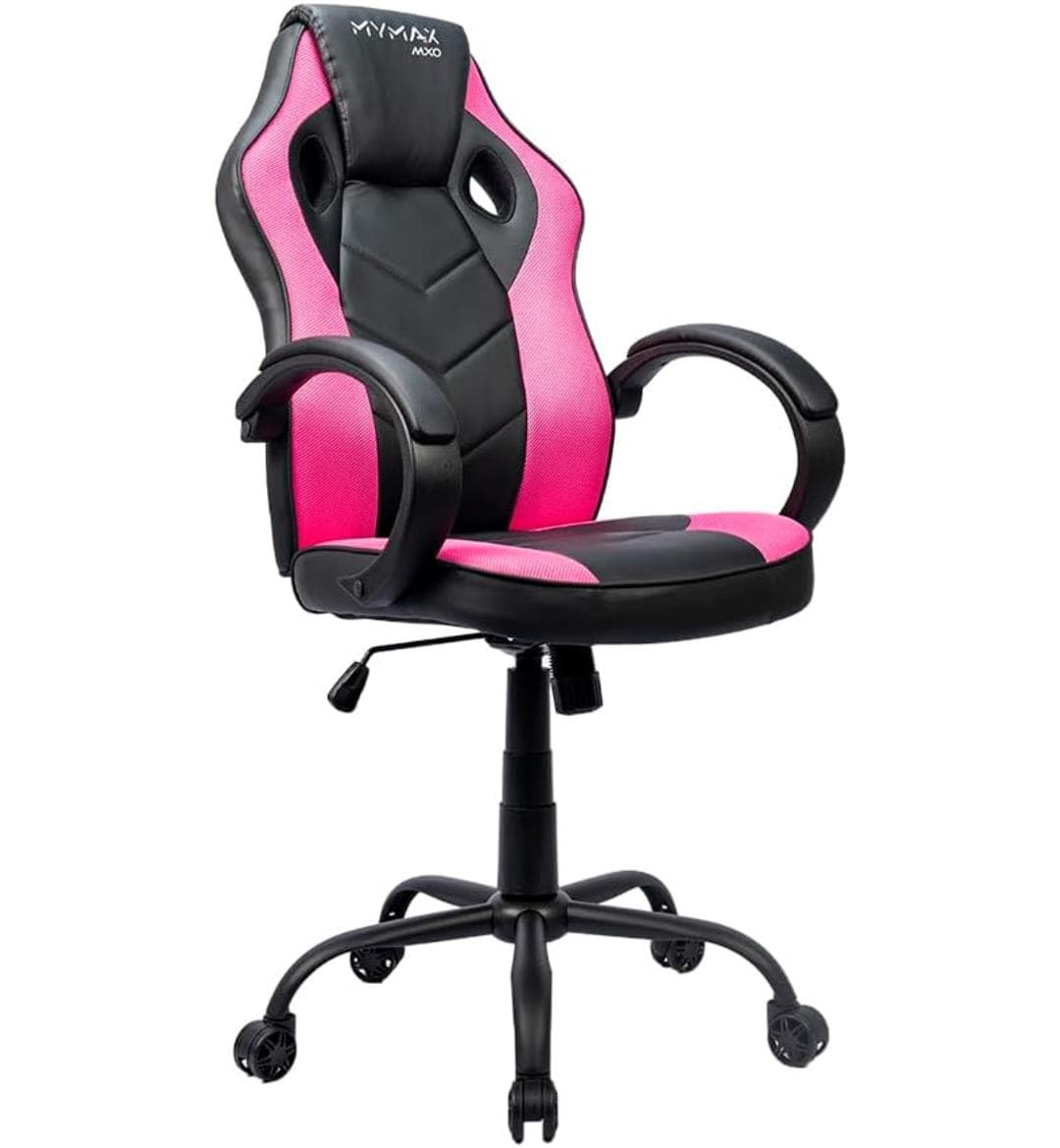 Cadeira Gamer MX0 Giratória Preto/Rosa MYMAX