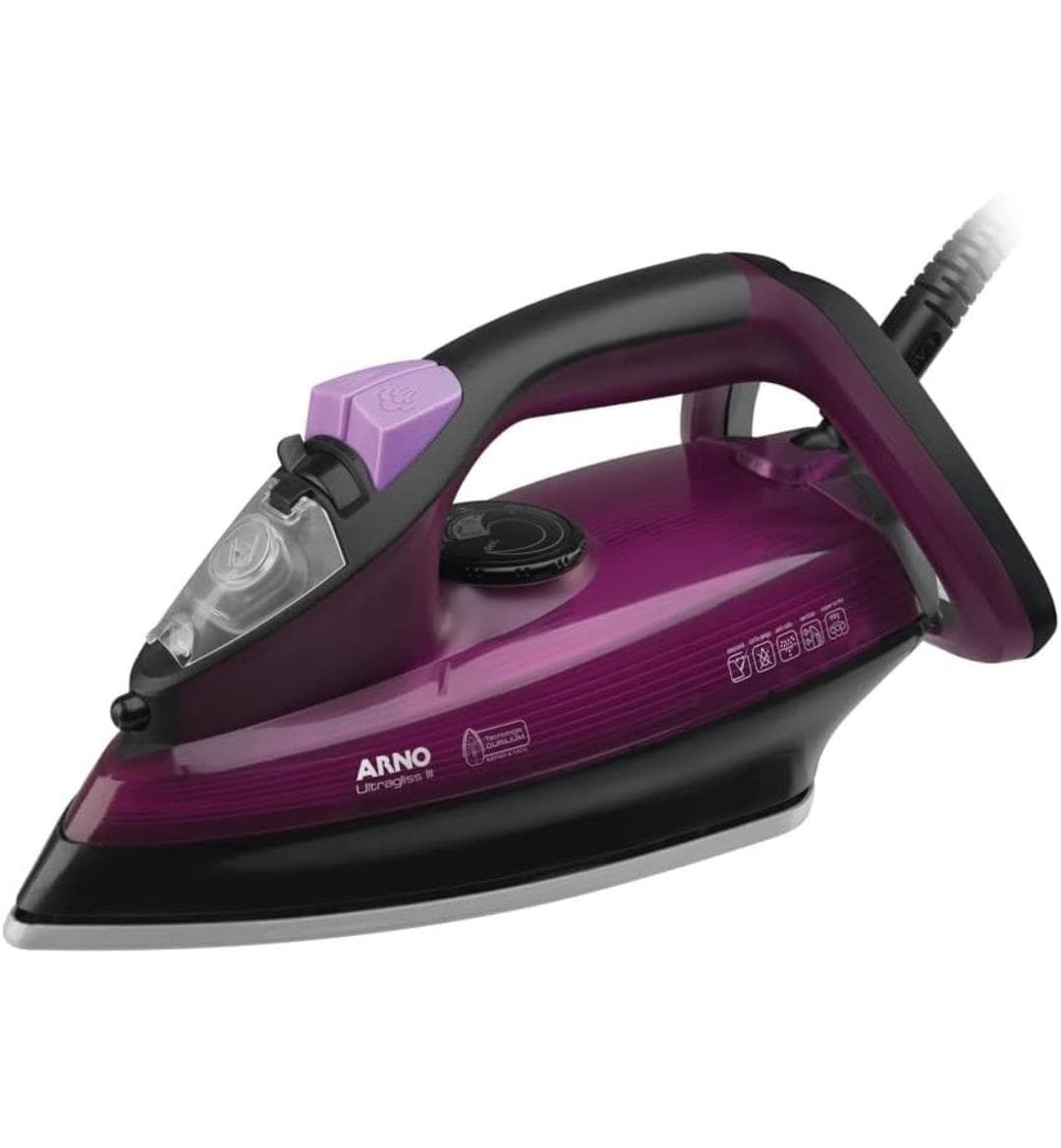 Ferro a Vapor Ultragliss III Arno Roxo