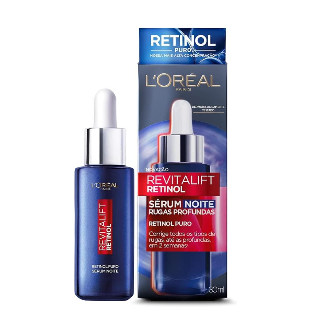 LOréal Paris Sérum Retinol Noturno Antirrugas Revitalift LOréal Paris Sérum Retinol Noturno Antirrugas Revitalift