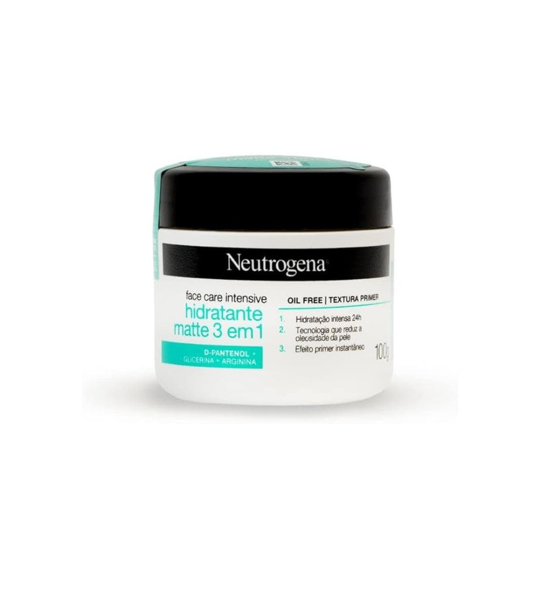 Neutrogena Hidratante Facial Matte 3 em 1 Face Care Intensive Neutrogena Hidratante Facial Matte 3 em 1 Face Care Intensive