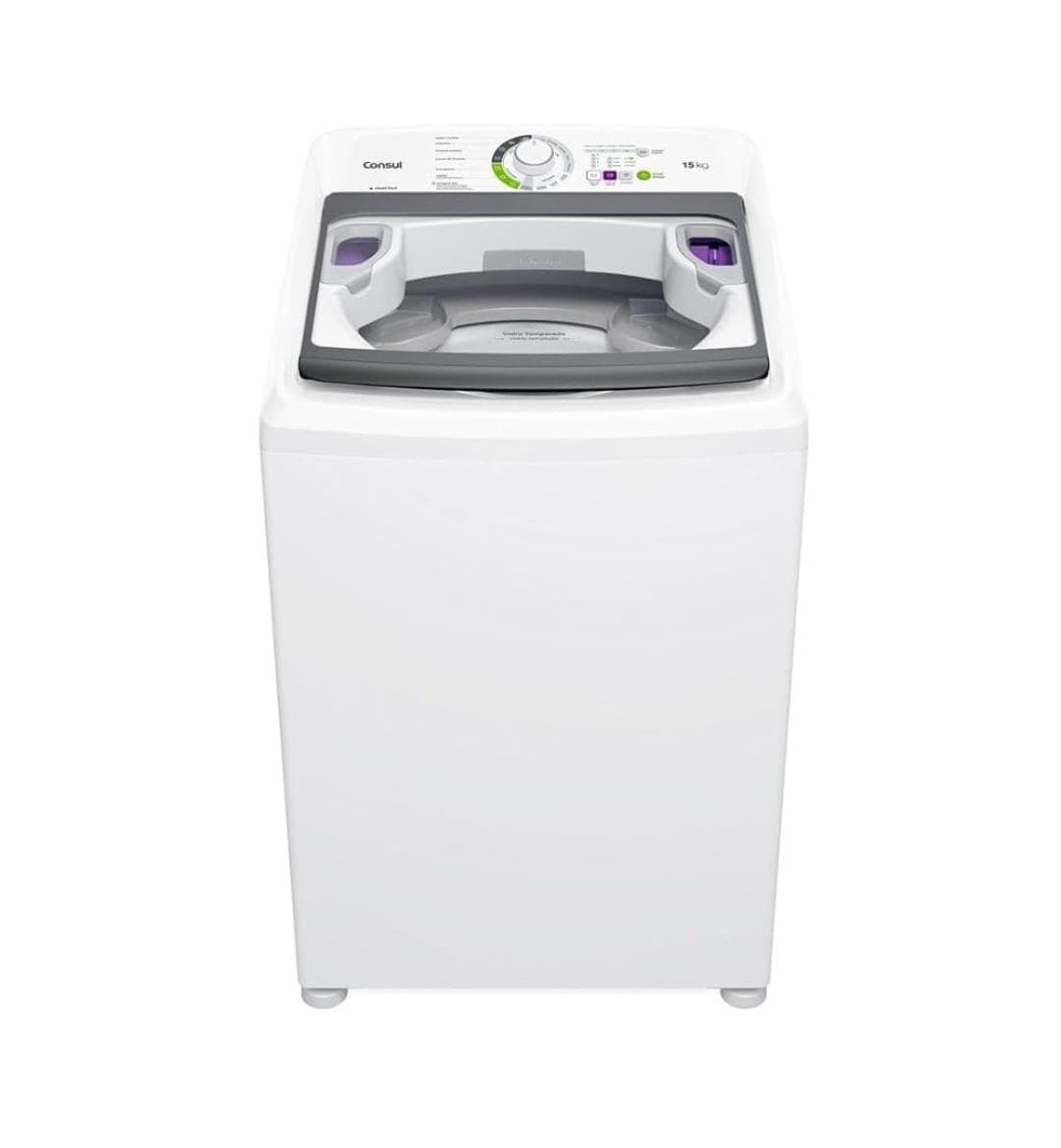 Máquina de Lavar Consul 15 kg Lavagem Econômica e Ciclo Edredom CWH15AB Máquina de Lavar Consul 15 kg Lavagem Econômica e Ciclo Edredom CWH15AB