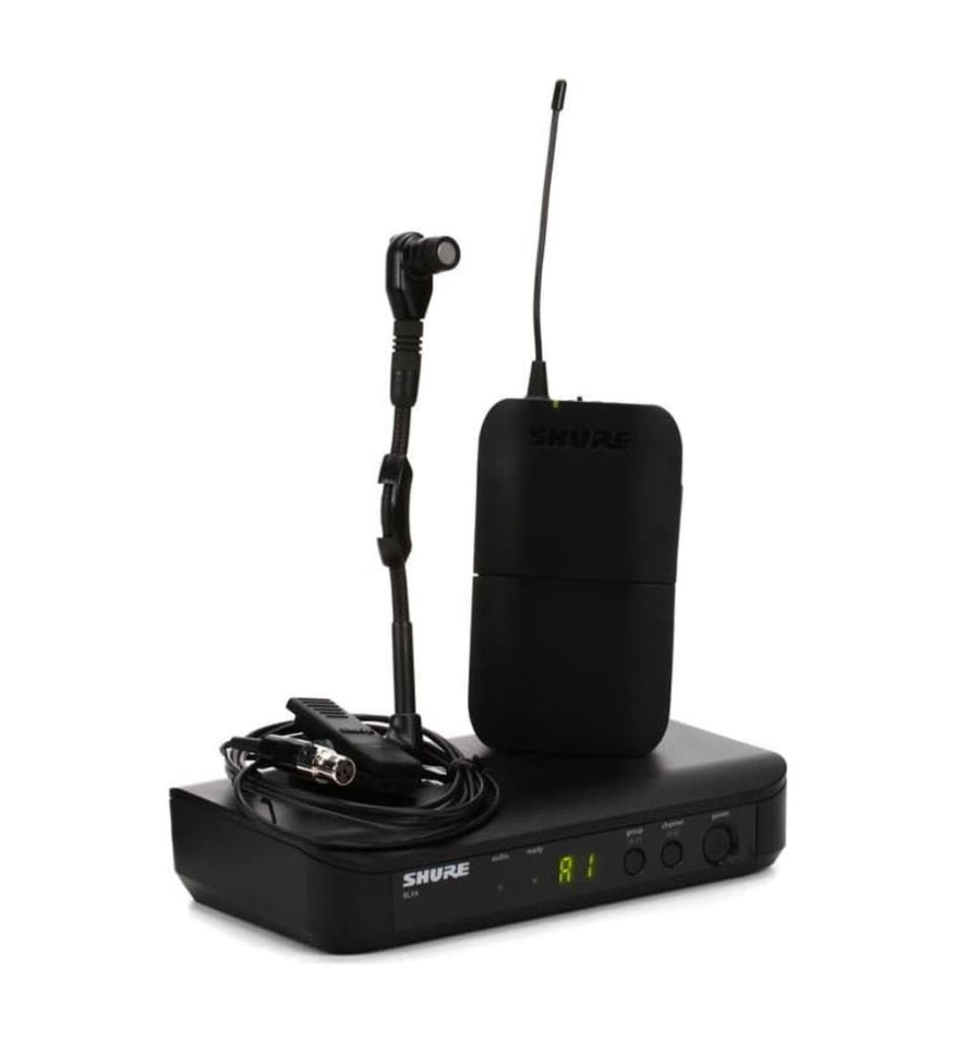 Shure BLX14/B98 Sistema de microfone sem fio Bodypack e microfone de pescoço de ganso com clipe BETA 98H/C Shure BLX14/B98 Sistema de microfone sem fio Bodypack e microfone de pescoço de ganso com clipe BETA 98H/C