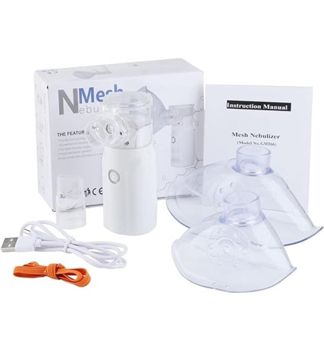 Inalador Nebulizador Ultrassônico Silencioso Portátil USB Sem Fio Bivolt Pilhas Mesh Inalador Nebulizador Ultrassônico Silencioso Portátil USB Sem Fio Bivolt Pilhas Mesh