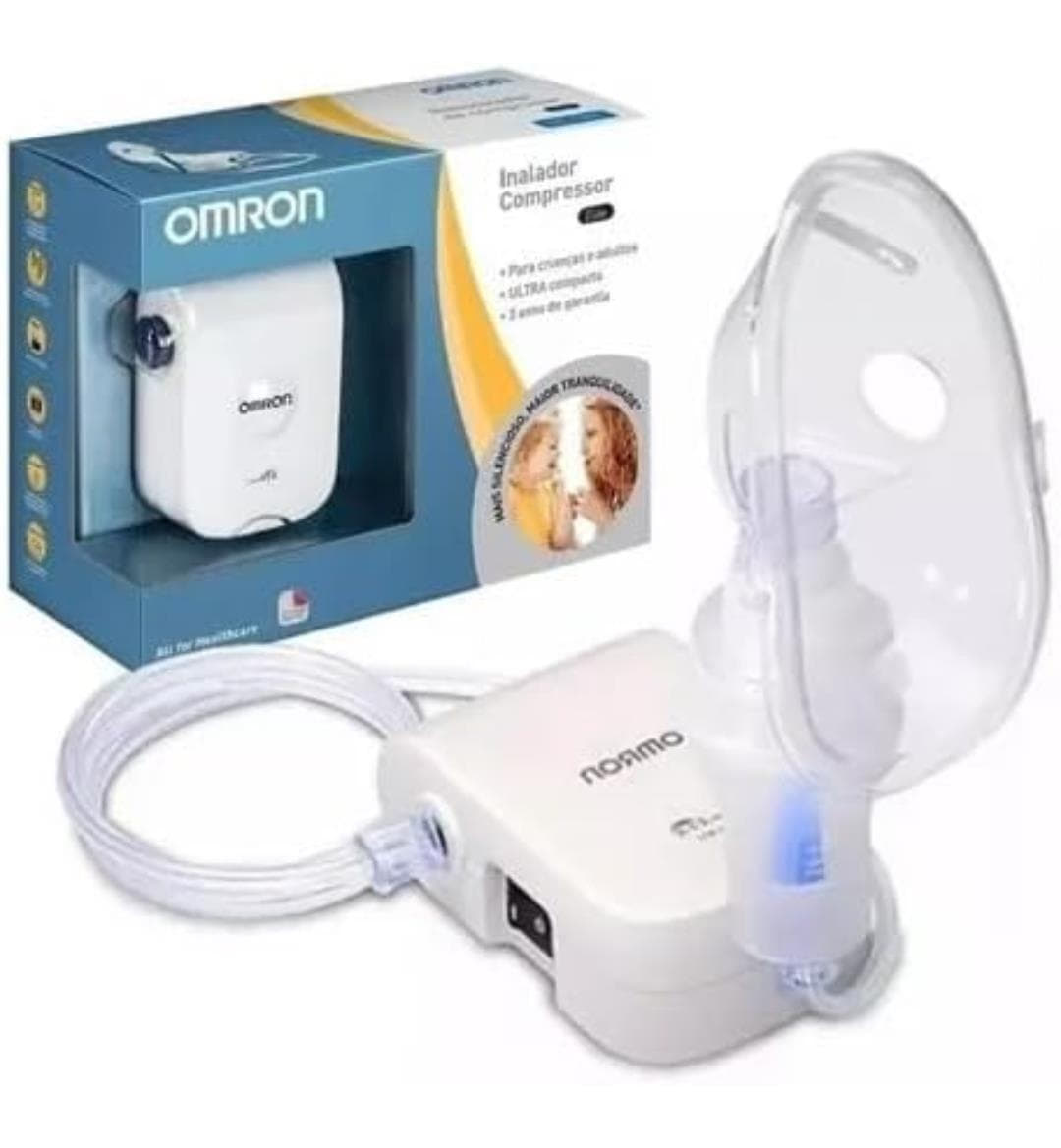 Inalador Nebulizador Omron Silencioso Elétrico Bivolt Inalador Nebulizador Omron Silencioso Elétrico Bivolt
