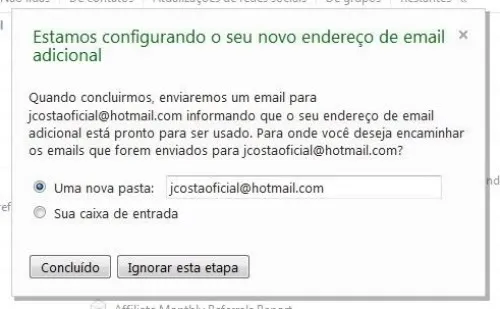 E-Mail temporário no Hotmail